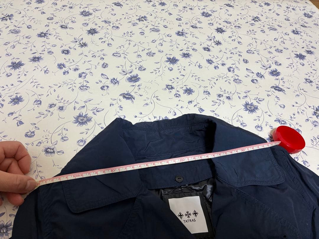 TTRASタトラス　トレンチコート　インナーダウン付き　紺　美品　スタイリッシュ