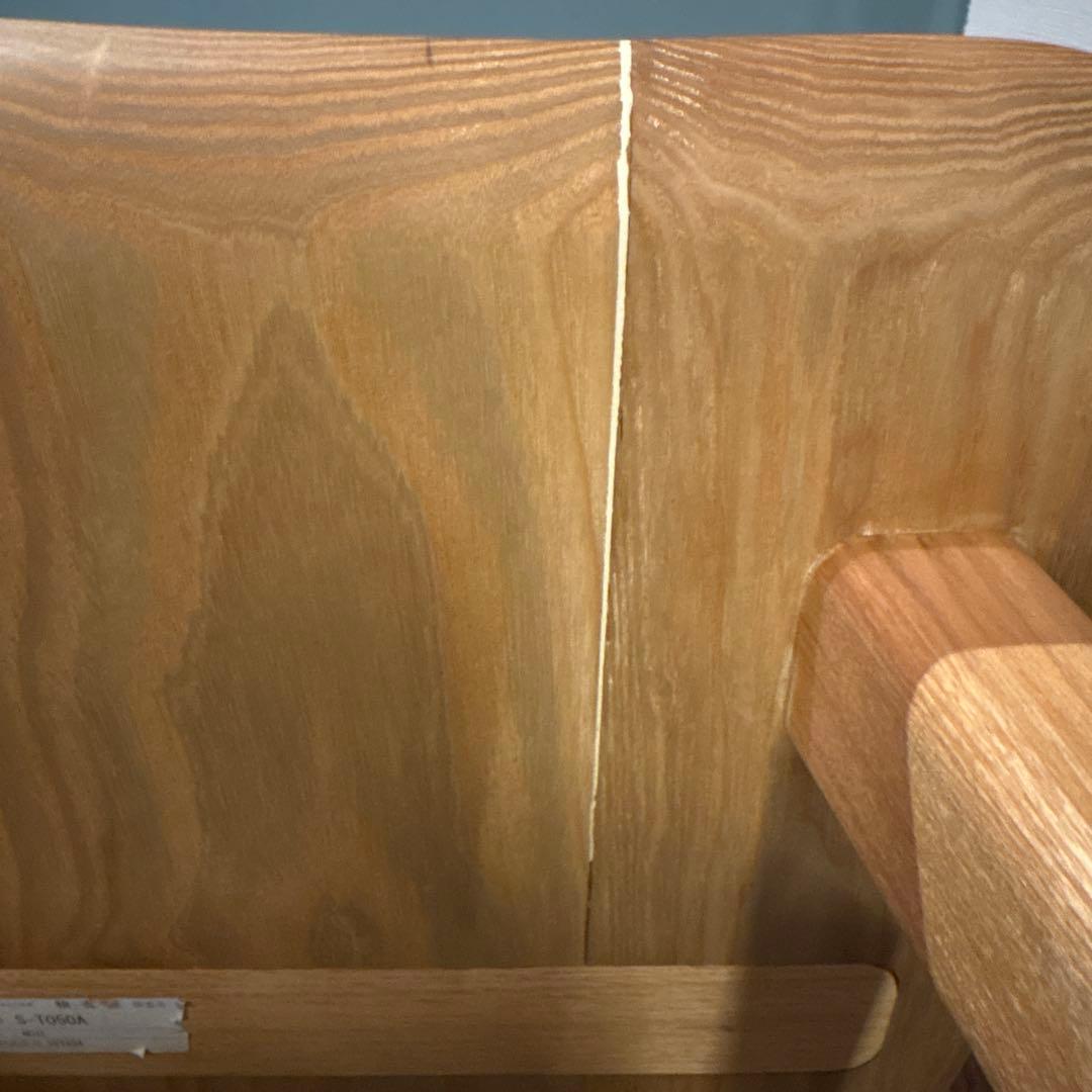 シラカワ　アームチェア　無垢　楢材　オーク　ダイニングチェア