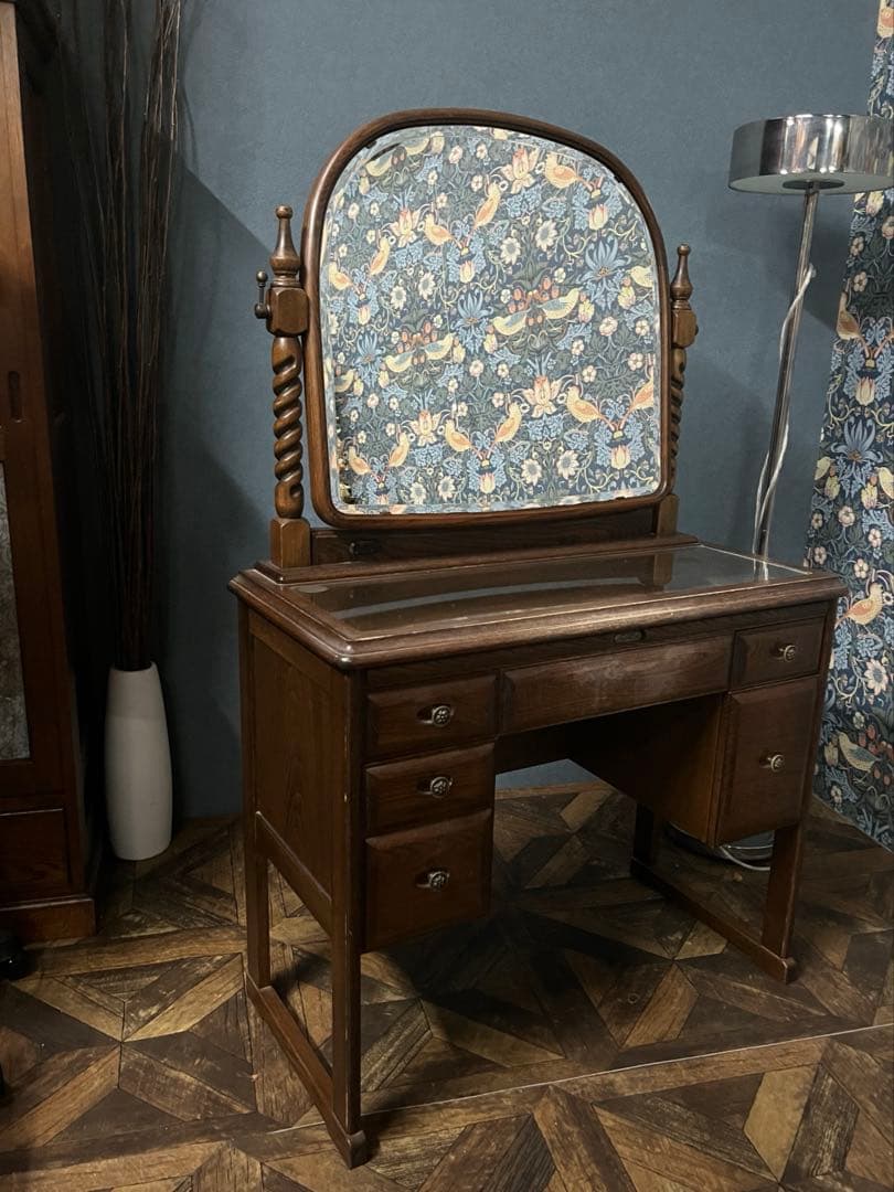 アンティーク ドレッサー インテリア ミラー 昭和レトロ ヴィンテージ 鏡台