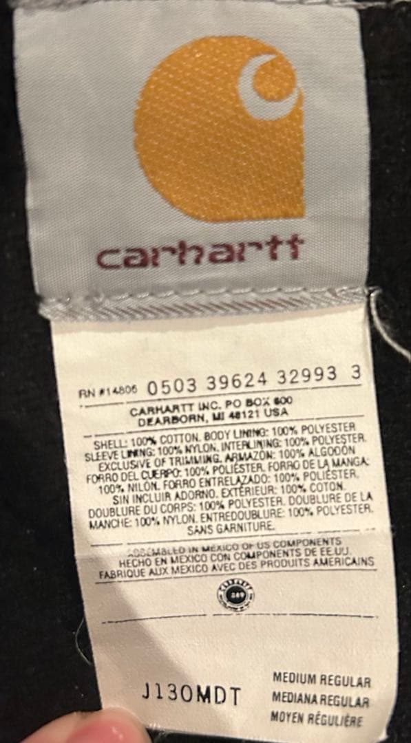 Carhartt アクティブジャケットパーカー