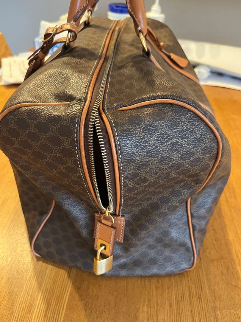 CELINE セリーヌ マカダム ボストンバッグ 40 ヴィンテージ