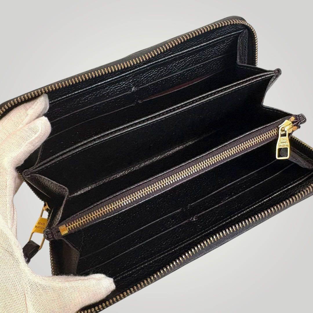 極美品✨ ルイヴィトン アンプラント モノグラム ジッピーウォレット 長財布 黒
