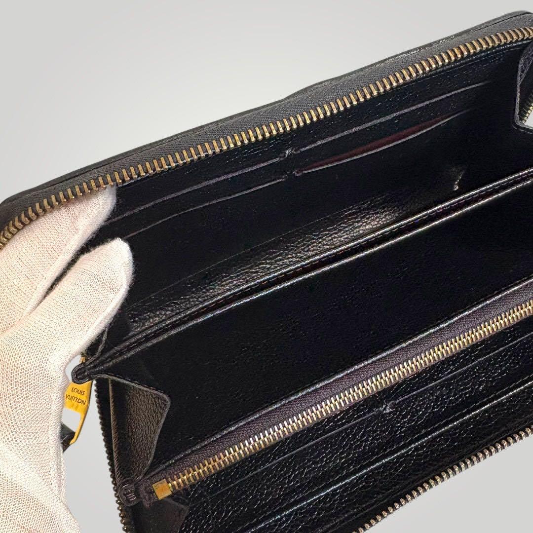極美品✨ ルイヴィトン アンプラント モノグラム ジッピーウォレット 長財布 黒