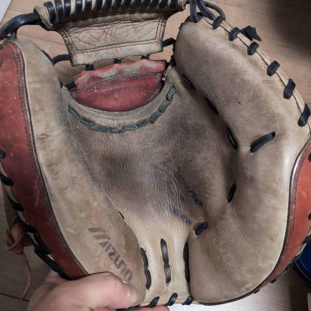 ミズノプロ　硬式キャッチャーミット　社会人野球　三菱