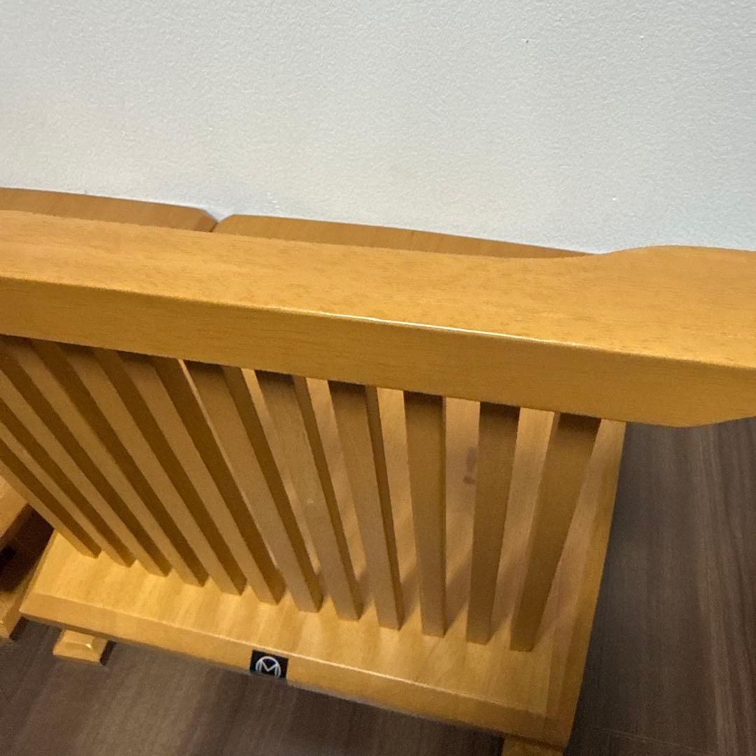 ミキモク ZENシリーズ 2脚セット 座椅子 ローチェア イス 天然木 希少 ①