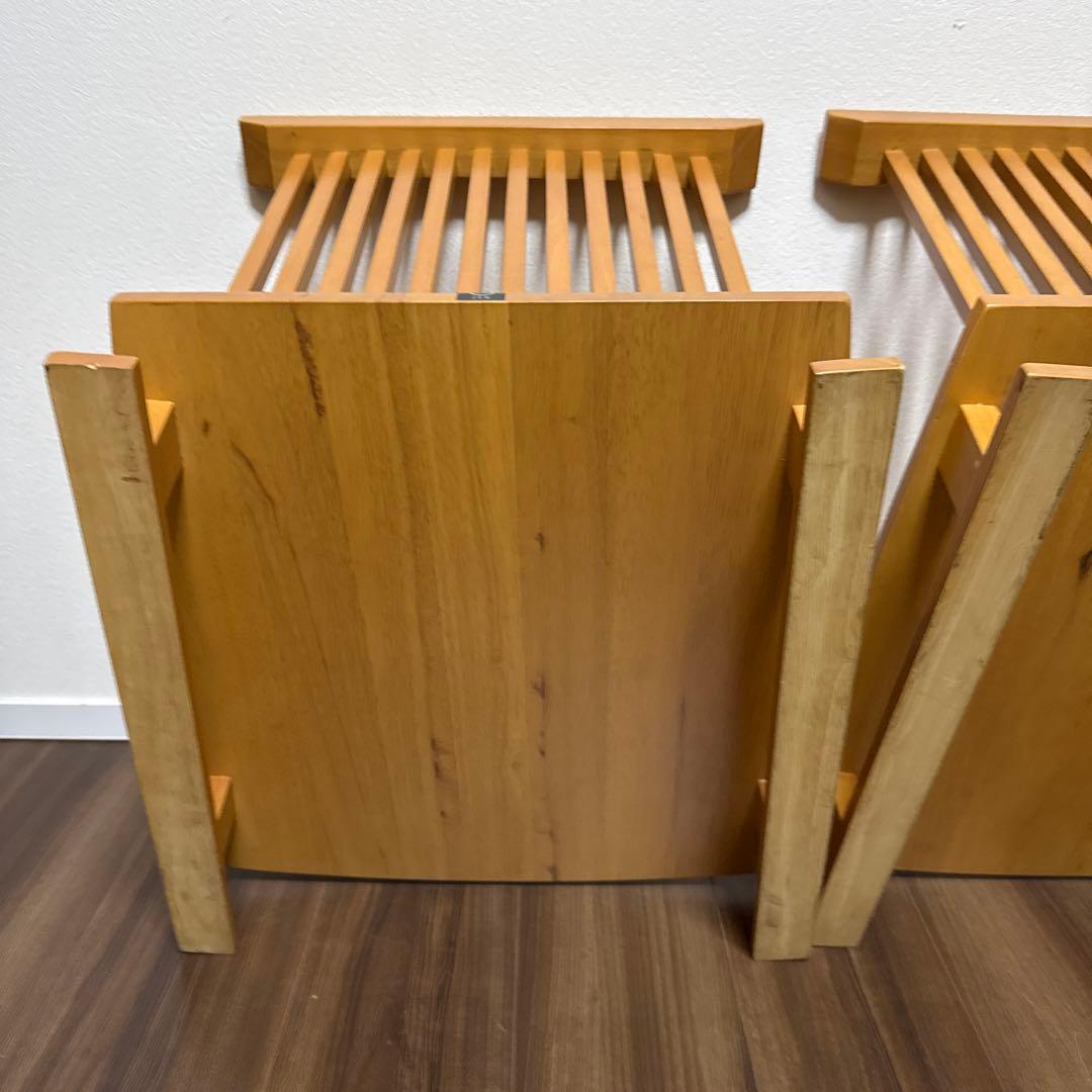 ミキモク ZENシリーズ 2脚セット 座椅子 ローチェア イス 天然木 希少 ①