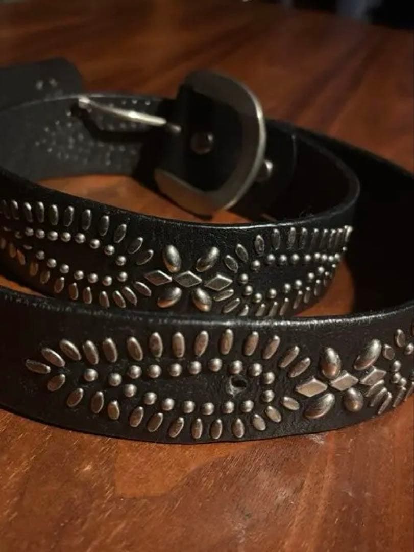 [希少] LEEスタッズベルト 本革