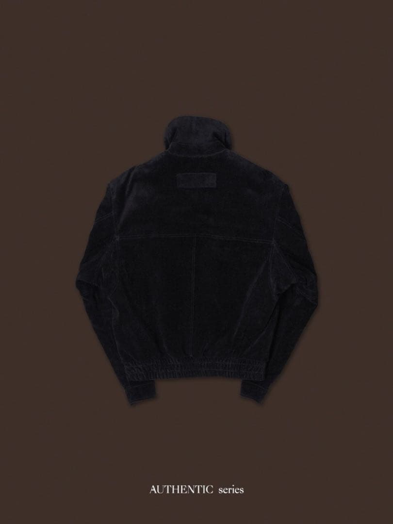 quilting liner real suède jacket/black