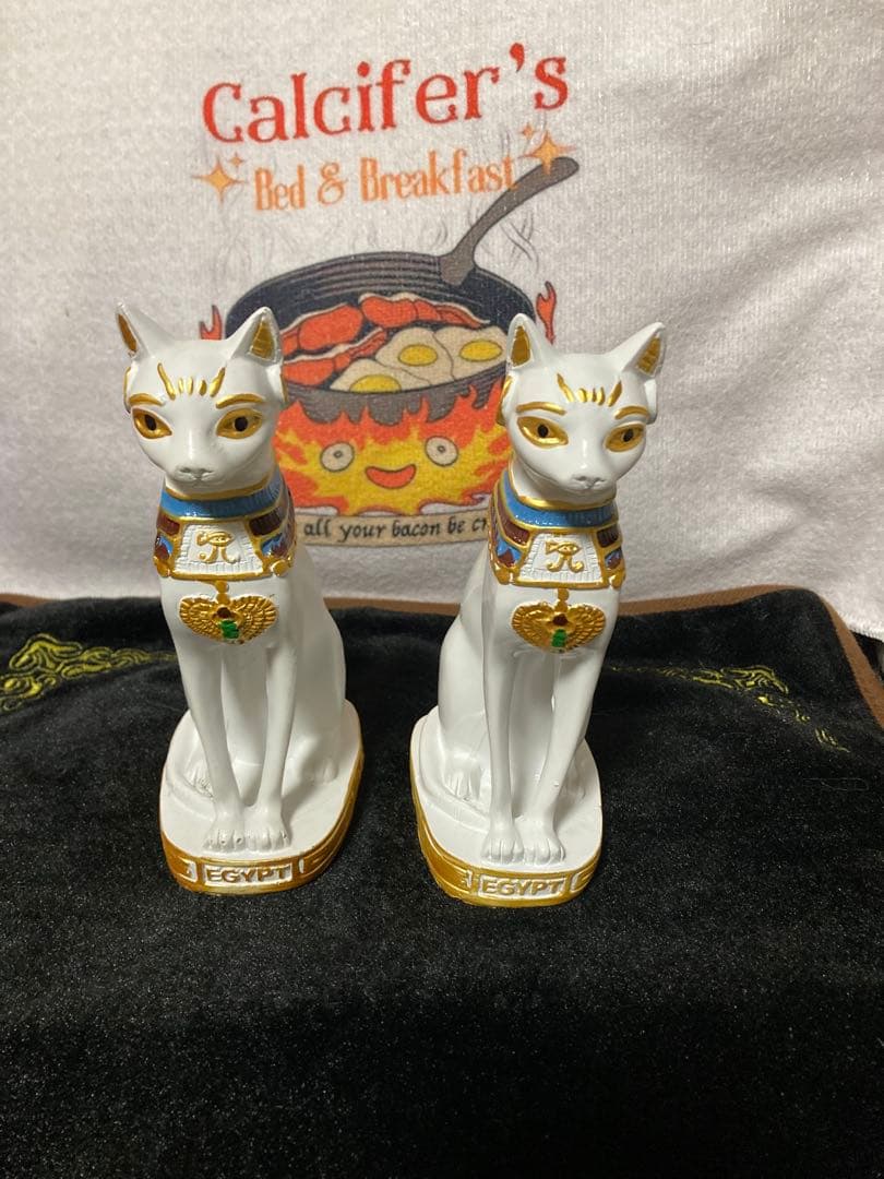 エジプト神バステト風 置物 2体セット