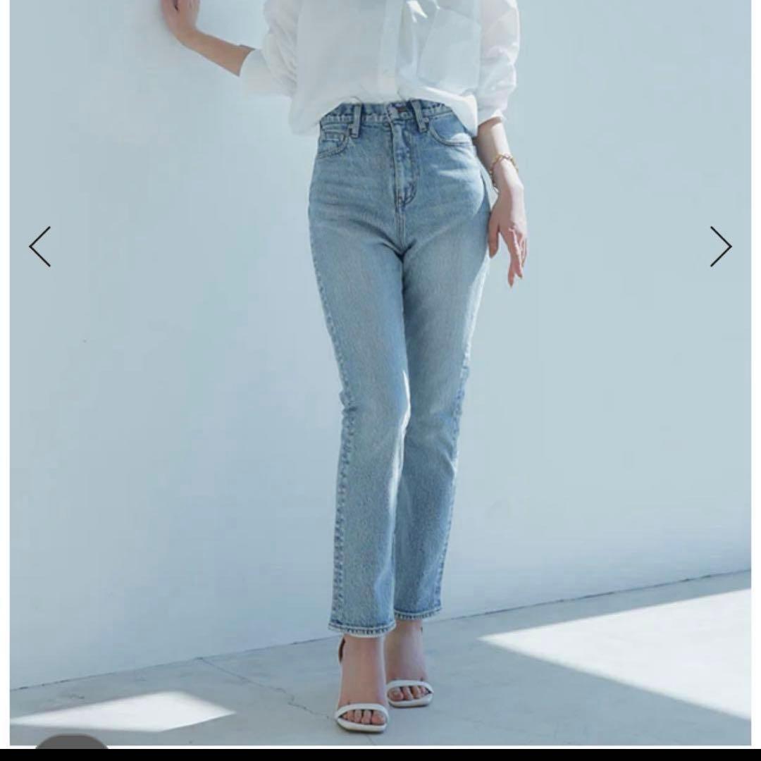 パンツ anuans Slim straight denim