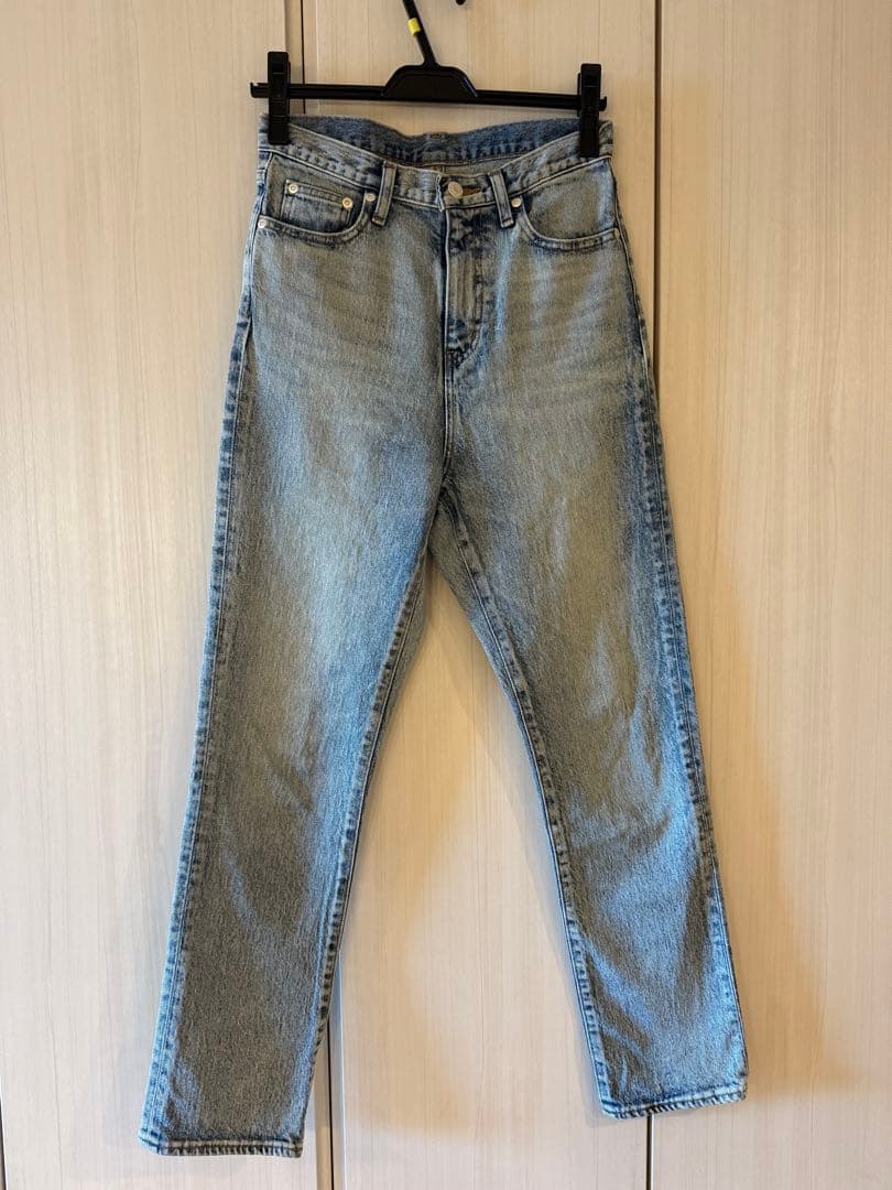 パンツ anuans Slim straight denim