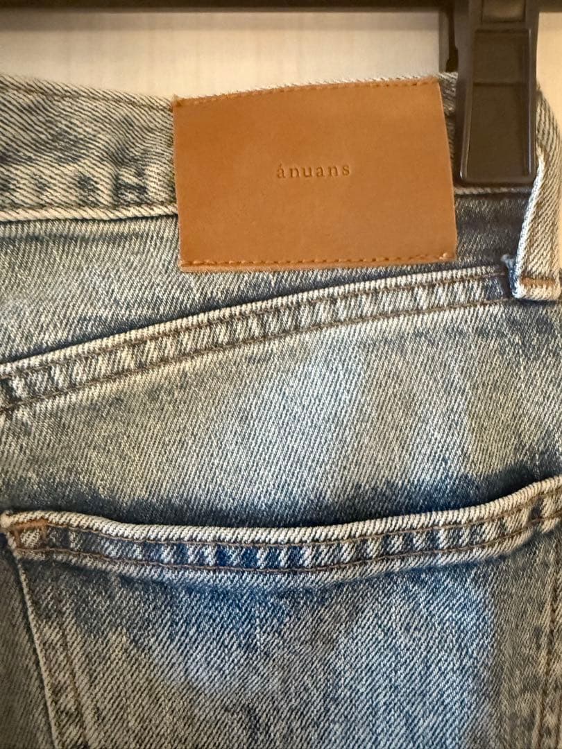 パンツ anuans Slim straight denim