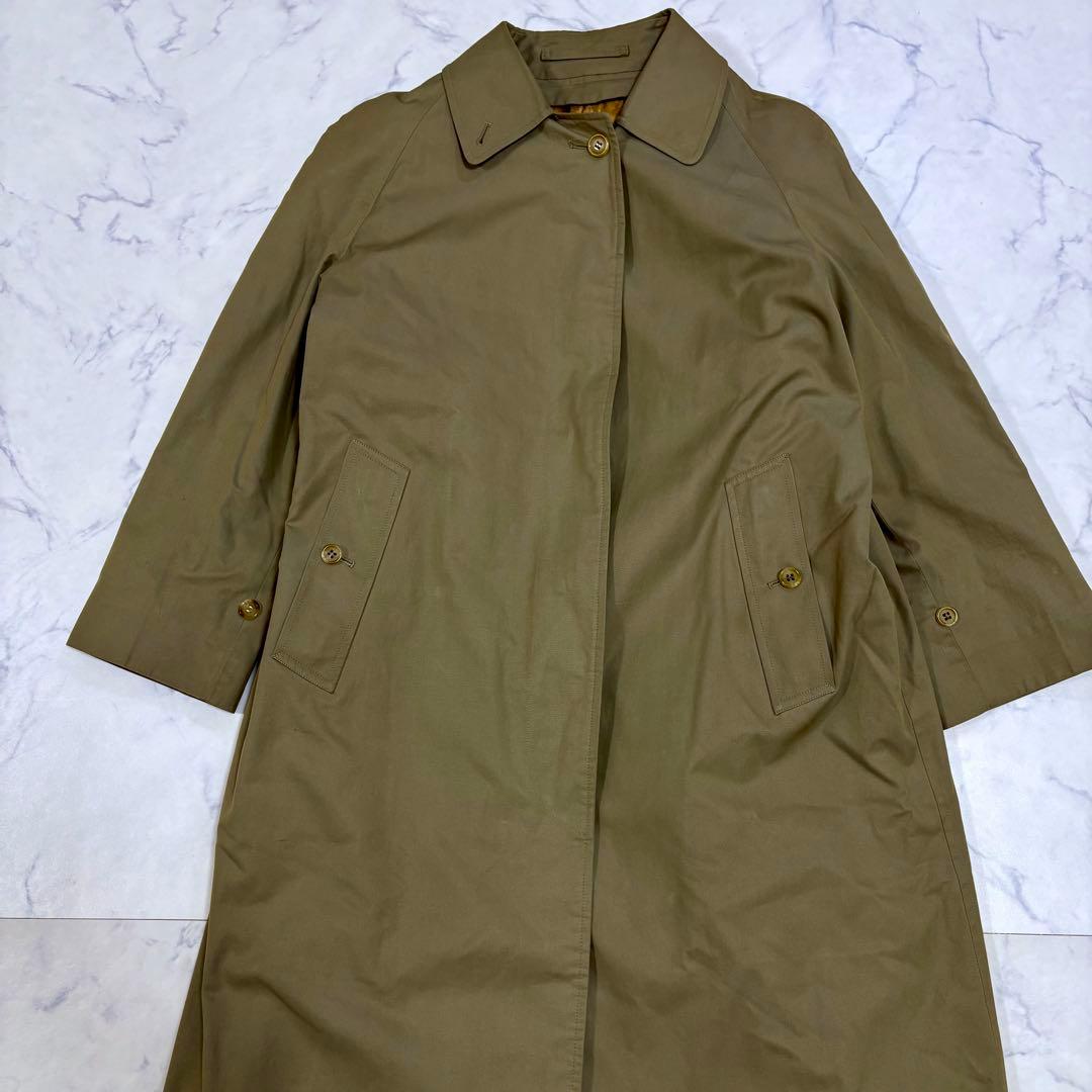 BURBERRY バーバリーズ 英国 ライナー付 ステンカラーコート カーキ M