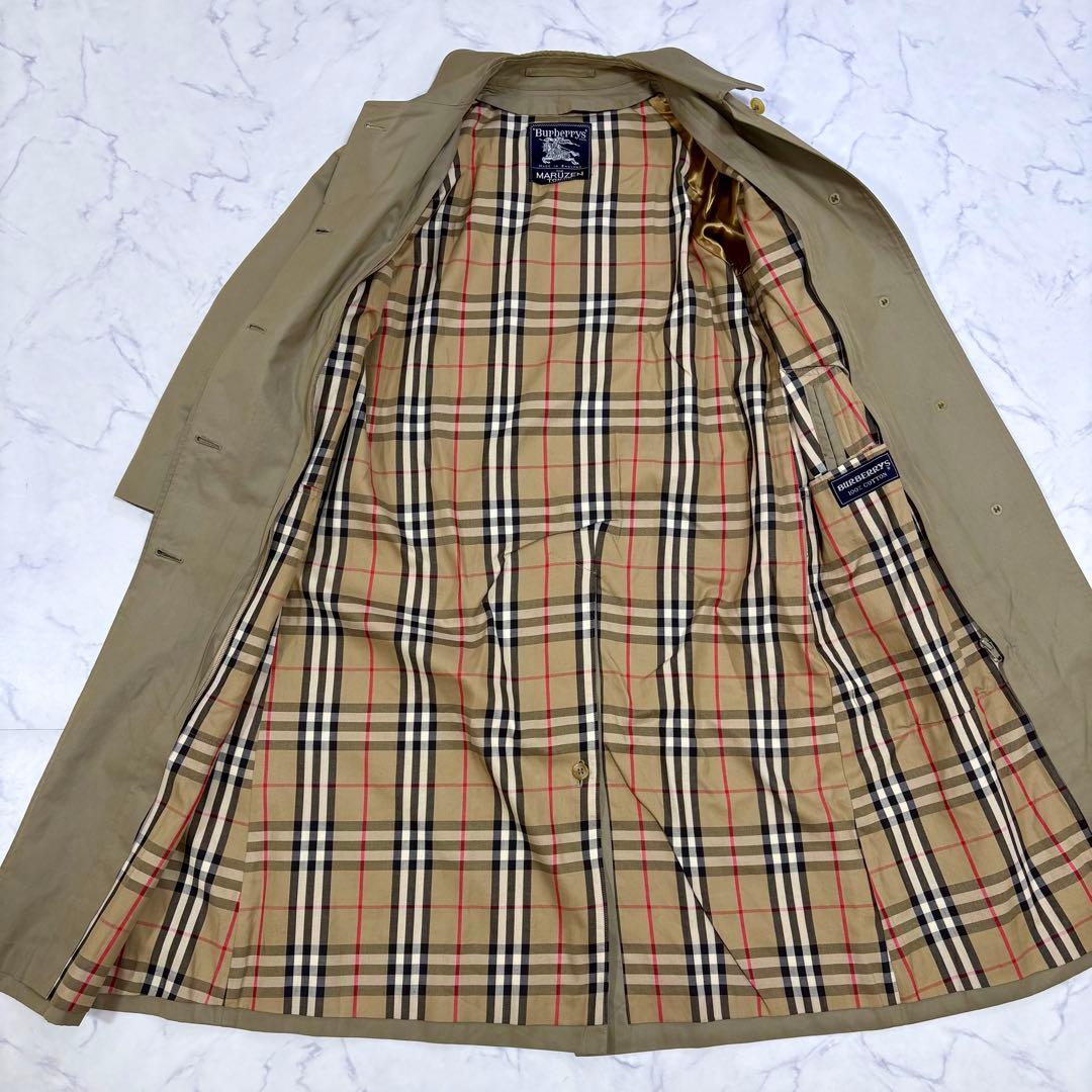 BURBERRY バーバリーズ 英国 ライナー付 ステンカラーコート カーキ M