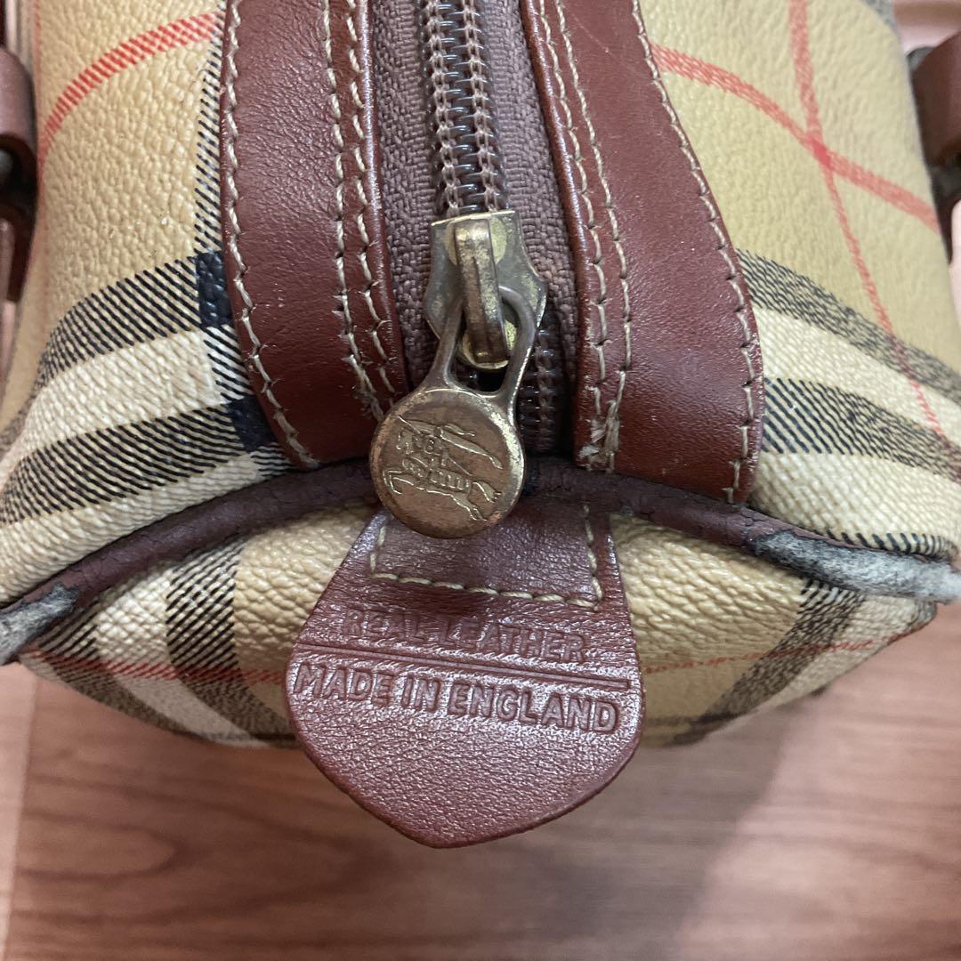 Burberry バーバリー　ボストンバッグ　チェック柄