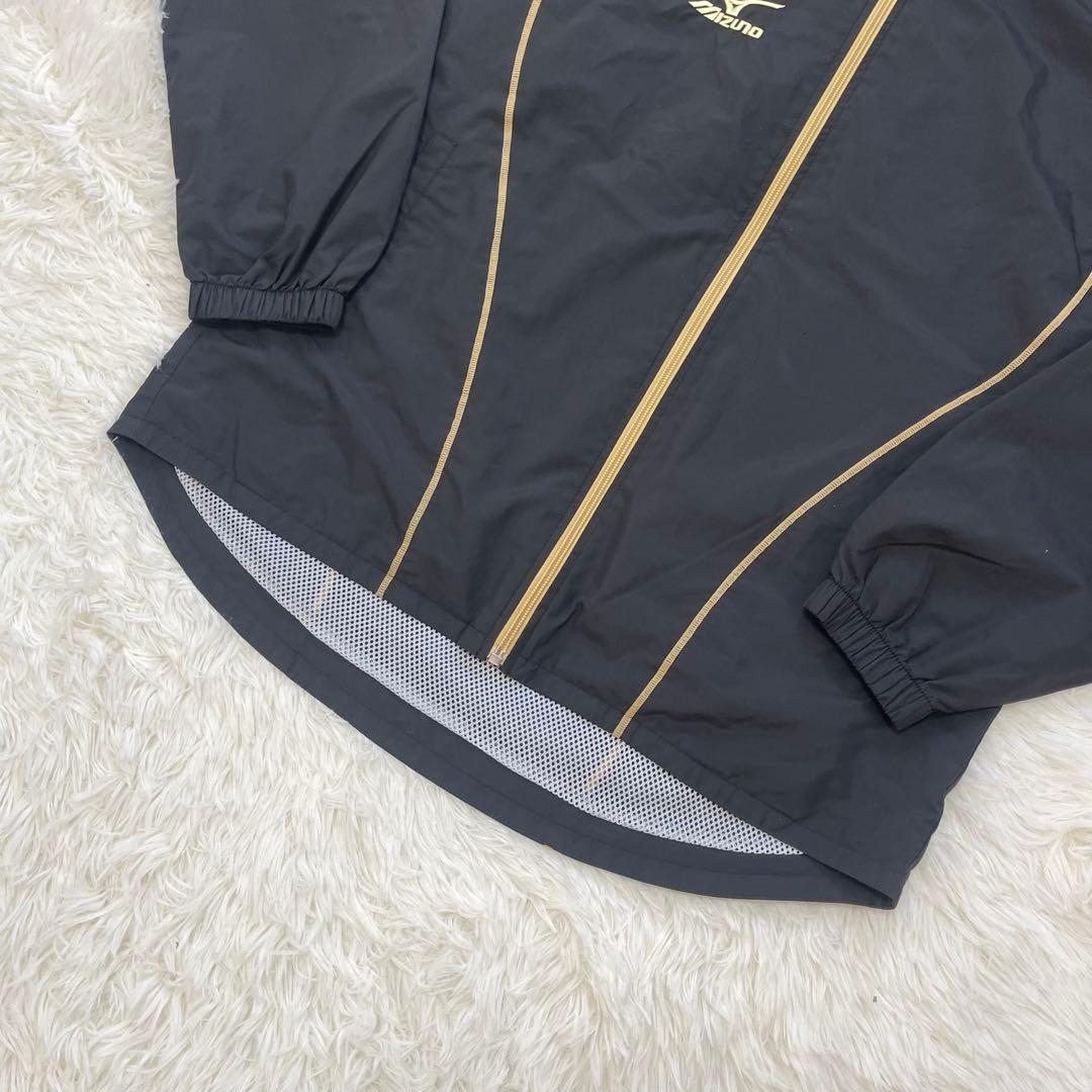 MIZUNO ミズノ セットアップ 上下 ウインドブレーカー ナイロン 黒金
