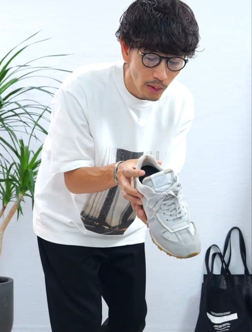 Maison Margielaレトロランナー 42（27.0cm） オフホワイト