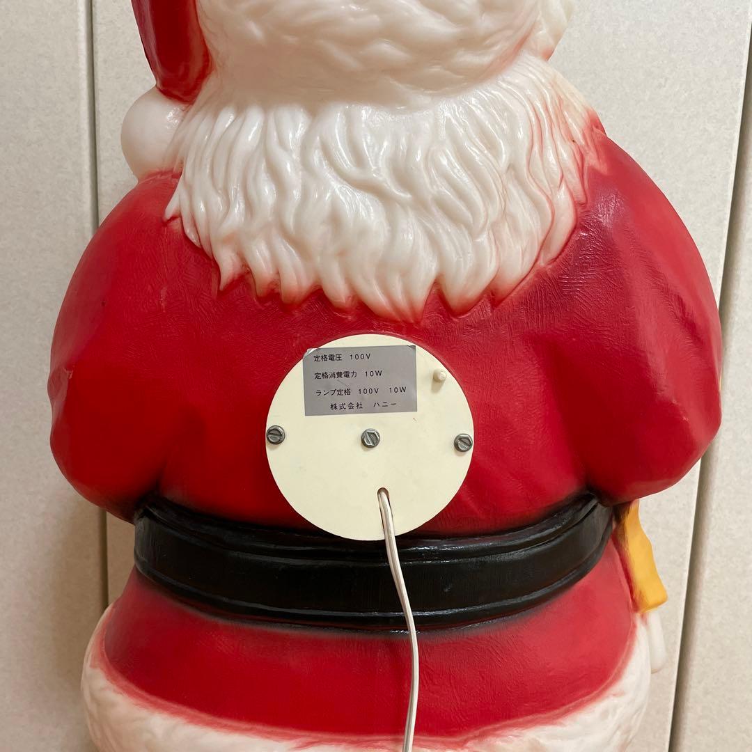 光る サンタクロース クリスマス 置物 ハニー社