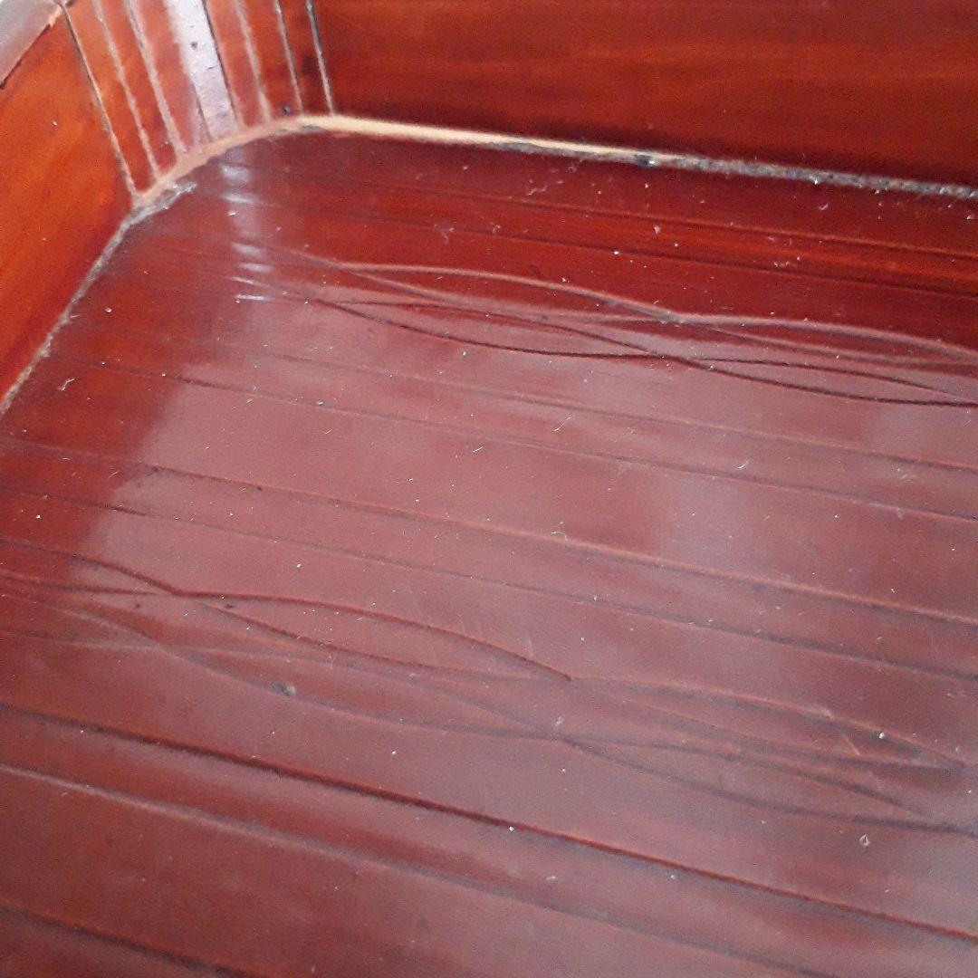 昭和レトロ　漆塗り　お膳　お盆　6客