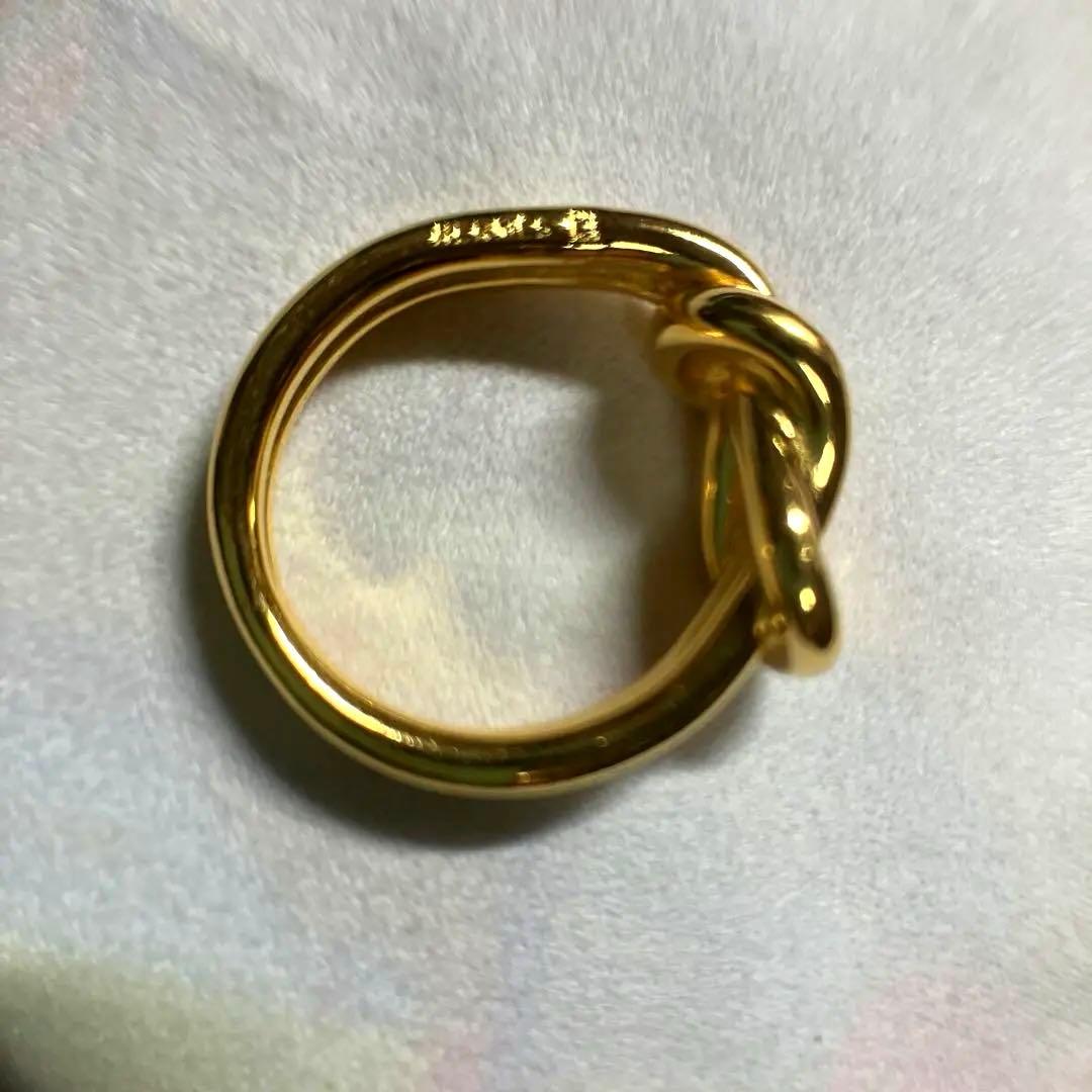 HERMES エルメス　アタメ　スカーフリング　ゴールド　共箱入り