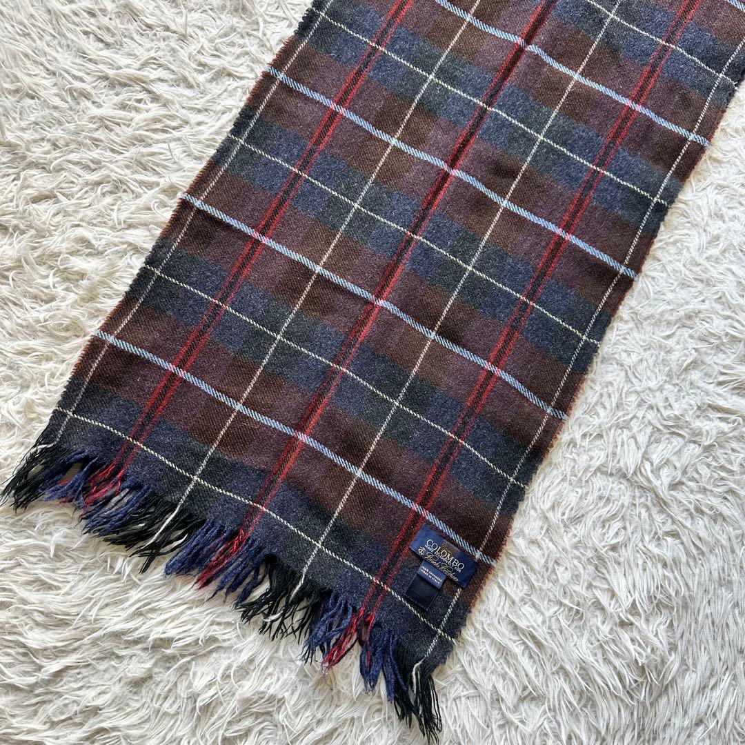 美品✨ブルックスブラザーズ　コロンボ　カシミヤ100% マフラー　チェック