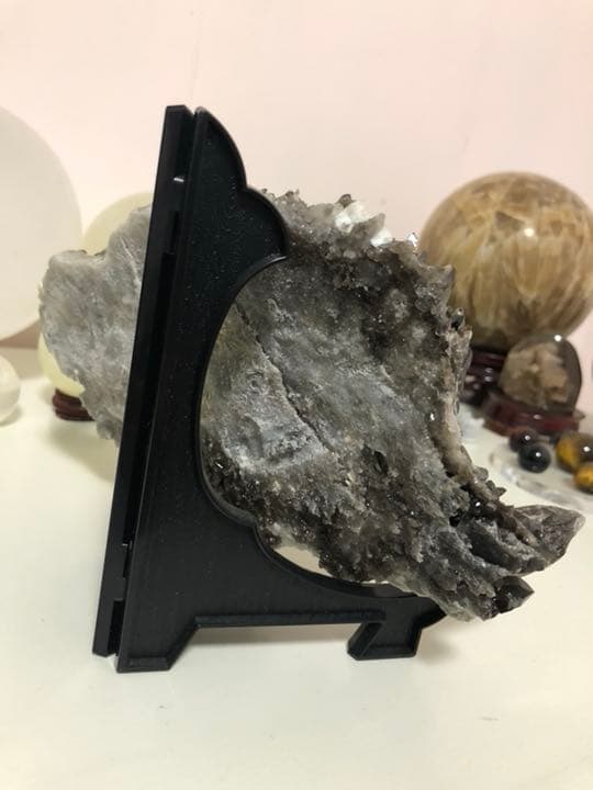 希少石 レア 極上 最高級黒水晶クラスター