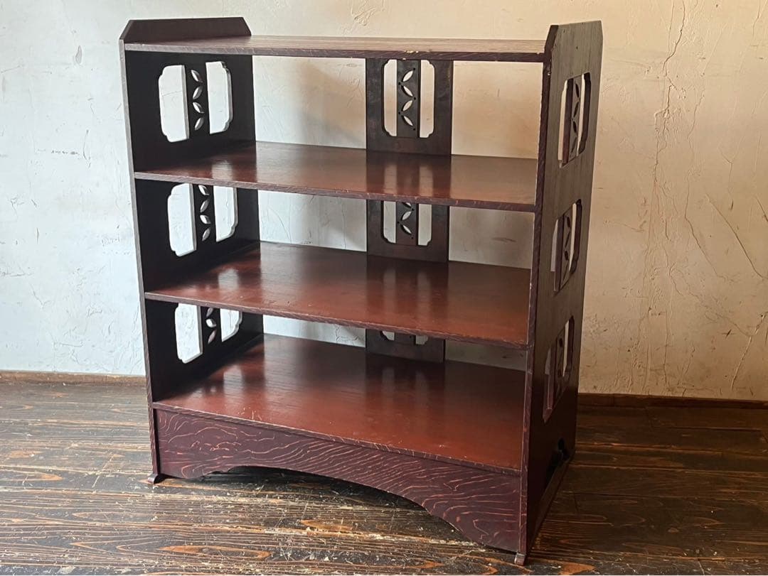 4段棚 棚 ラック 昭和レトロ インテリア アンティーク 飾り棚 ビンテージ