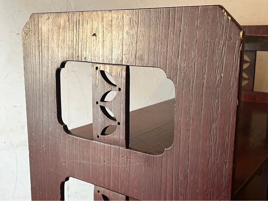 4段棚 棚 ラック 昭和レトロ インテリア アンティーク 飾り棚 ビンテージ