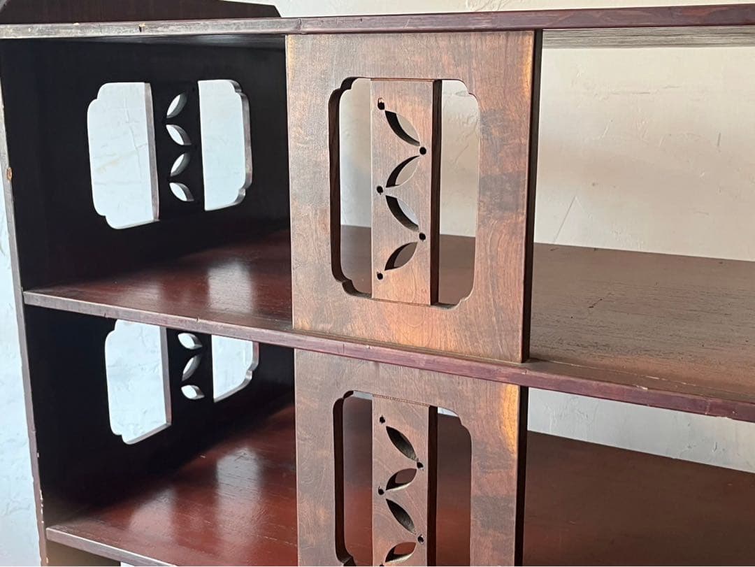 4段棚 棚 ラック 昭和レトロ インテリア アンティーク 飾り棚 ビンテージ