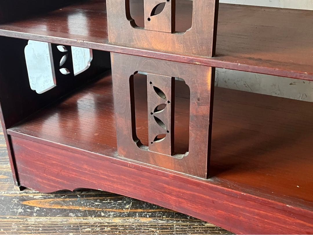 4段棚 棚 ラック 昭和レトロ インテリア アンティーク 飾り棚 ビンテージ