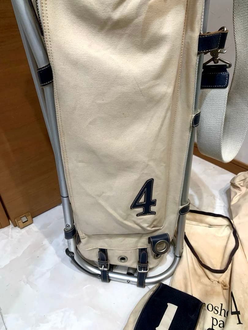 完売　良品　木の庄帆布　フレームウォーカー　スタンドキャディバッグ　ヘッドカバー