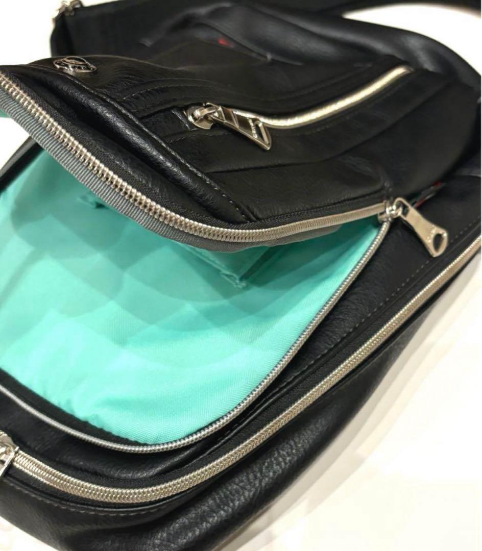 美品 Bianchi ビアンキ ボディバッグ ショルダーバッグ TBPI-12