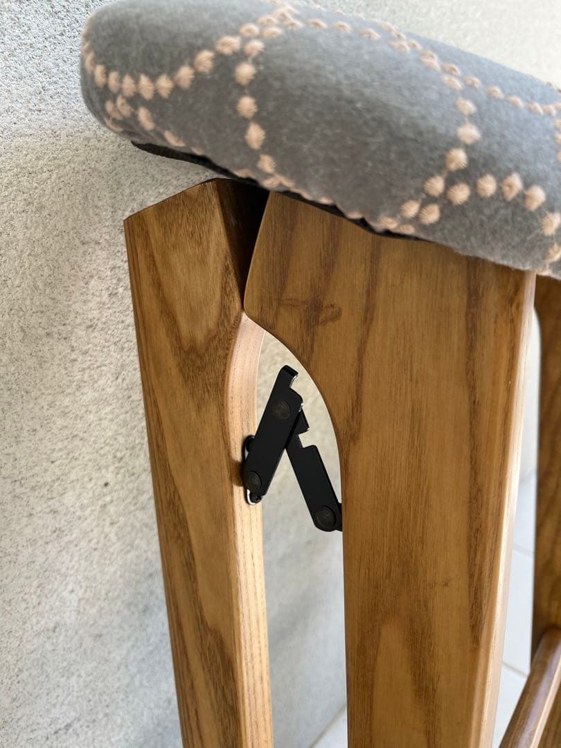 ミナペルホネン タンバリン dop ブルー 折りたたみ式 ハイスツール