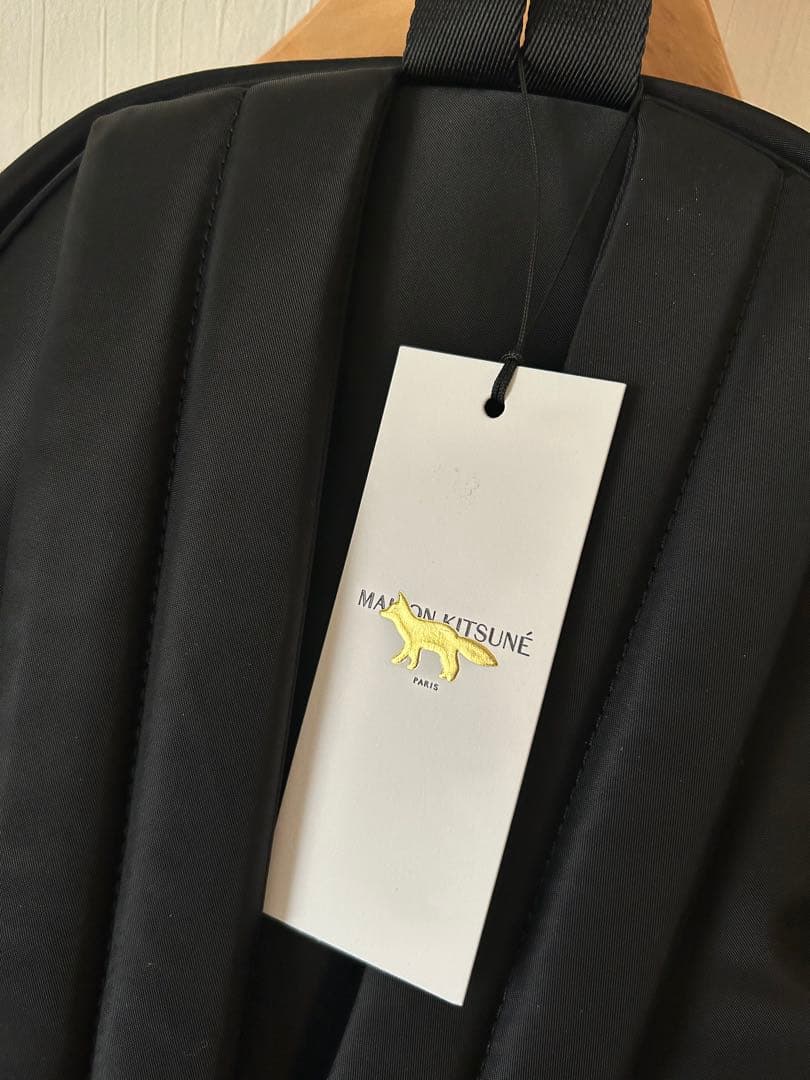 新品 メゾンキツネ maison kitsune リュック ブラック