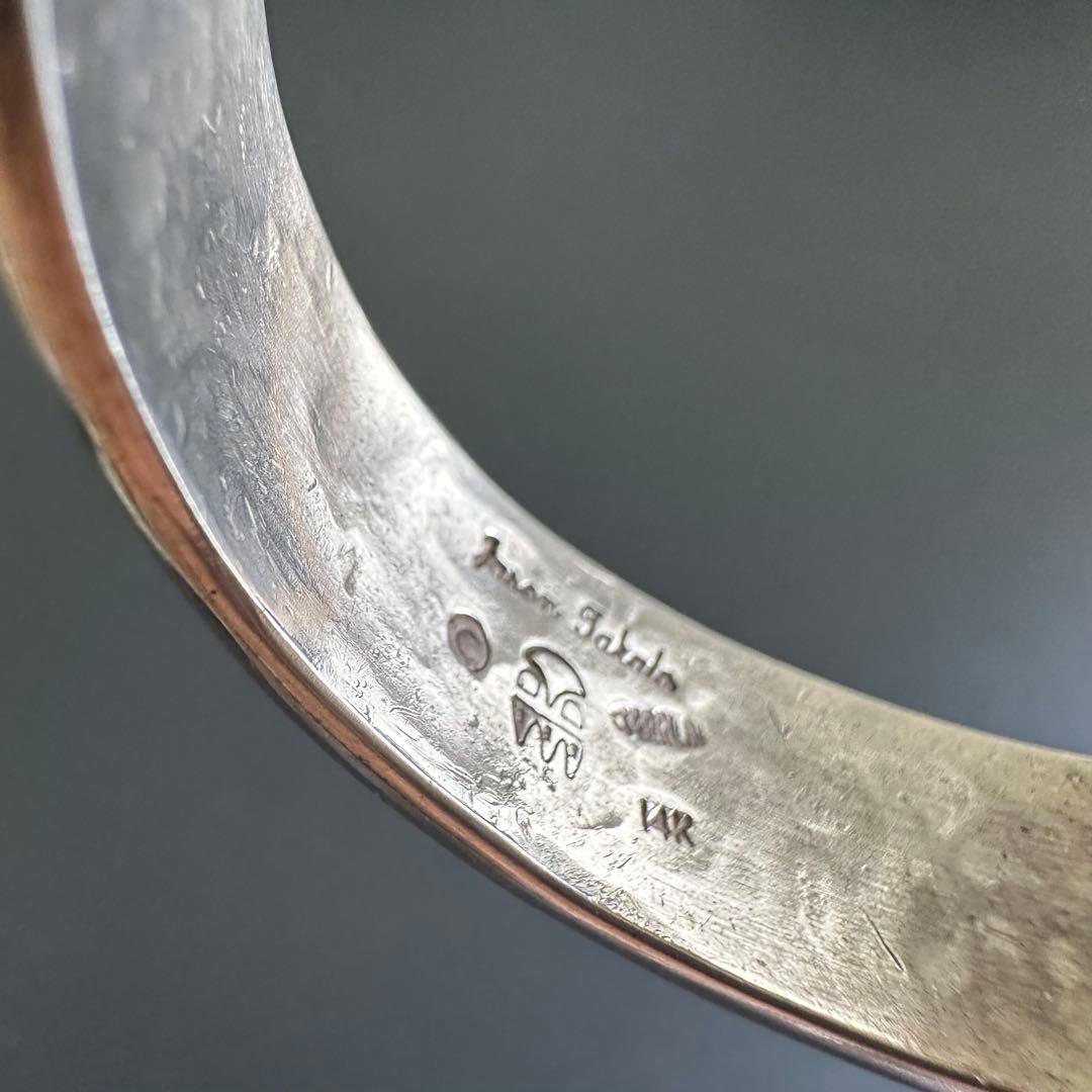 美品　Hopi Jason takala K14 メイズ オーバーレイ バングル