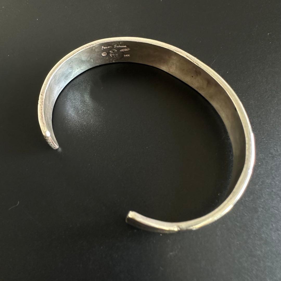 美品　Hopi Jason takala K14 メイズ オーバーレイ バングル