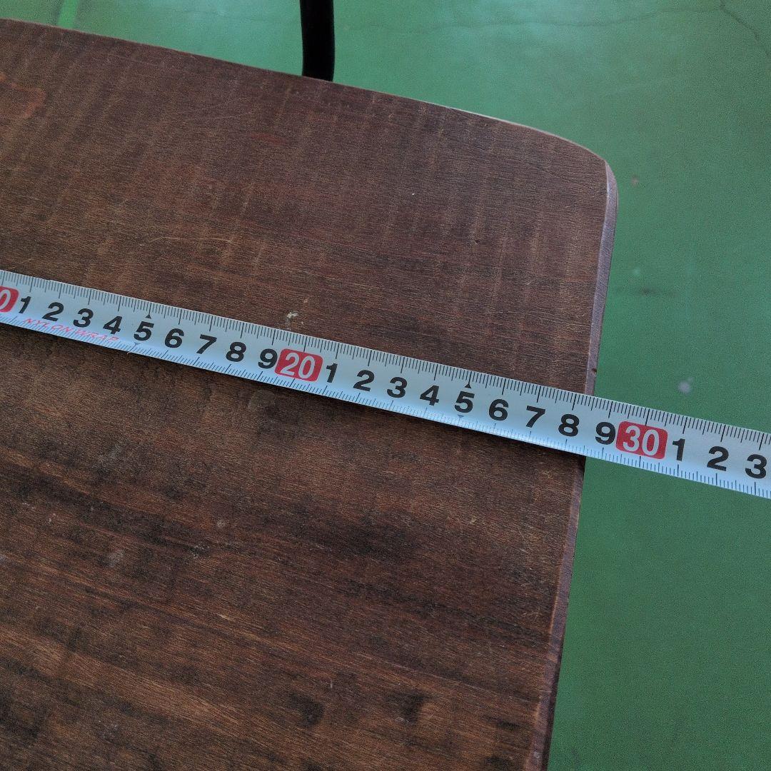 天然木とアイアンのテーブル チェアー