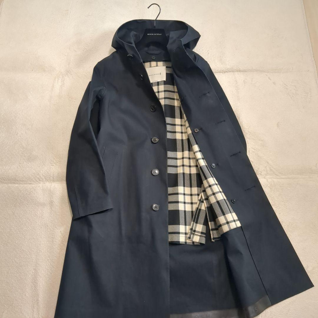 マッキントッシュ クリストン レインテック チェックライナー フーデットコート