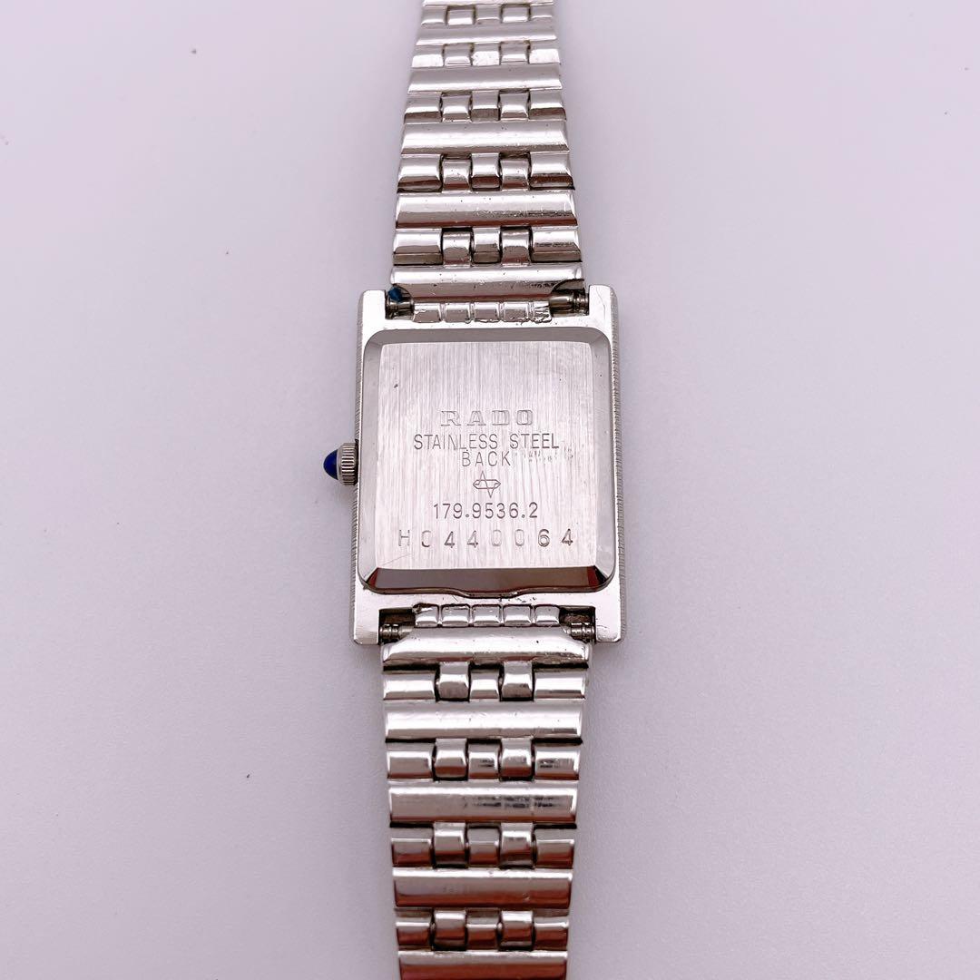 極美品 稼働 RADO レディース 腕時計 スクエア 純正ベルト 電池交換済み