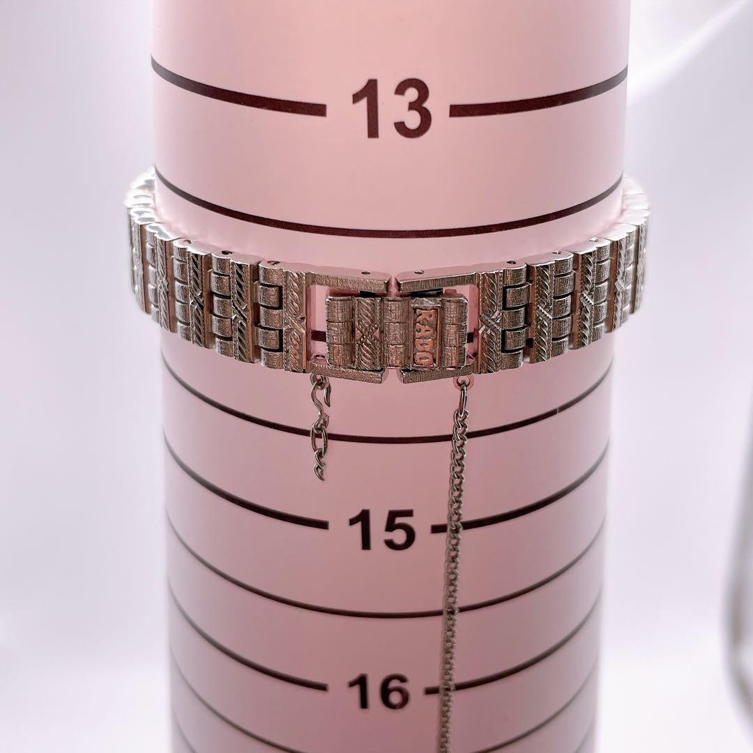 極美品 稼働 RADO レディース 腕時計 スクエア 純正ベルト 電池交換済み