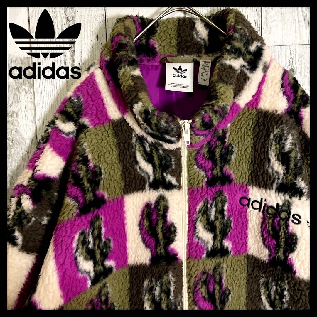 【ビッグサイズ】アディダス　ブルゾン　 3XL ゆるダボ　入手困難　パープル