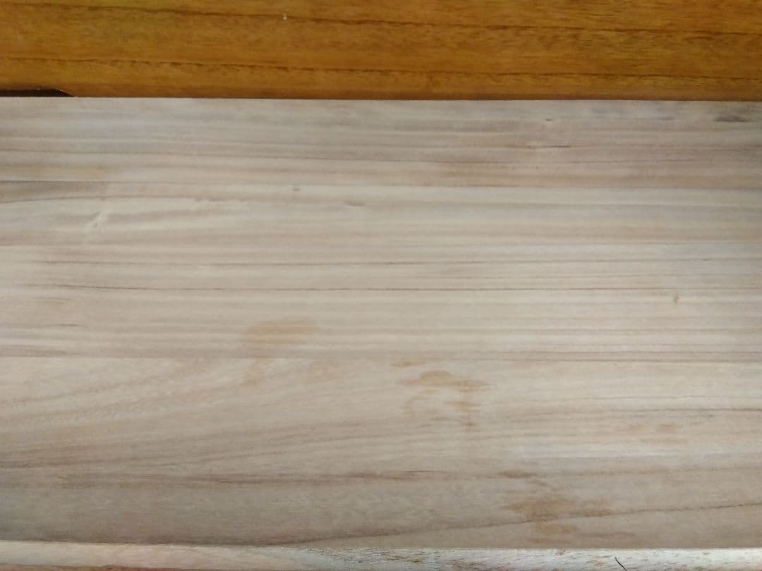 木製ブラウン洋服タンス 3扉 2引き出し付き