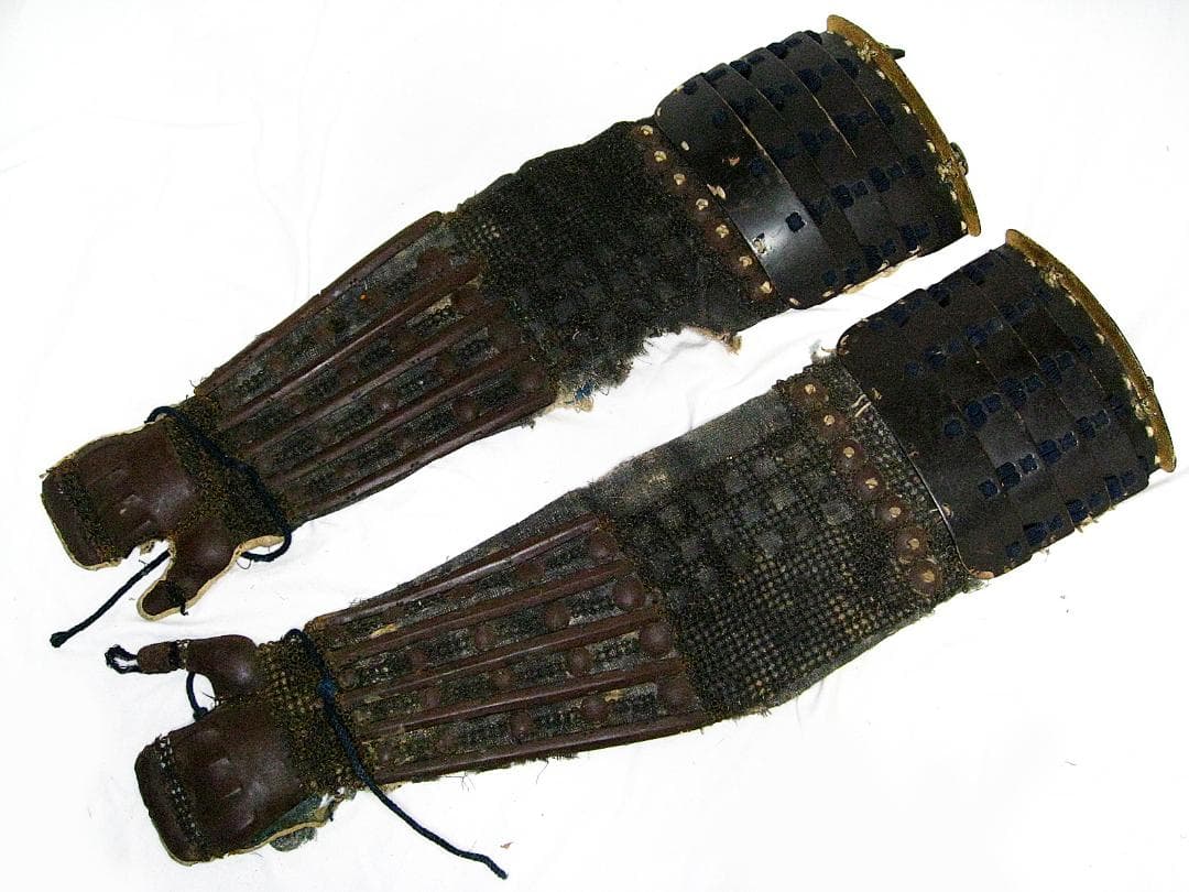 #毘沙門籠手 #脛当 #ジャンク #鎧兜 #甲冑 #具足 #江戸 #武具