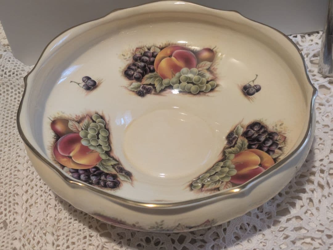 レア形‼️未使用／エインズレイ　オーチャードゴールド　ケーキプレート