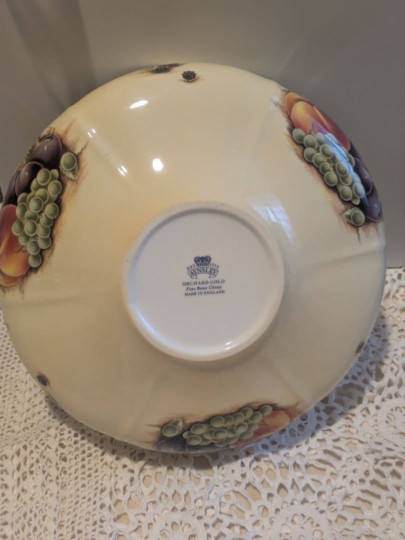 レア形‼️未使用／エインズレイ　オーチャードゴールド　ケーキプレート