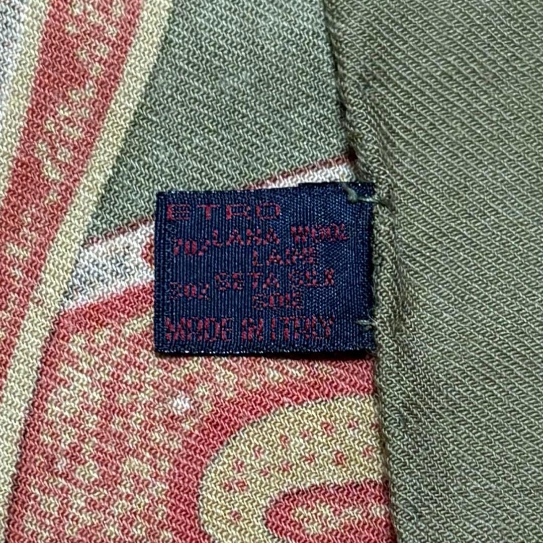 ETRO エトロ ペイズリー 大判 ストール 正方形 シルク ウール