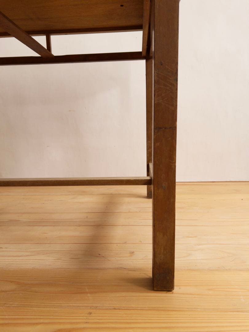 木製　作業台　横幅 約106㎝　ワークテーブル　古道具　古家具　ビンテージ