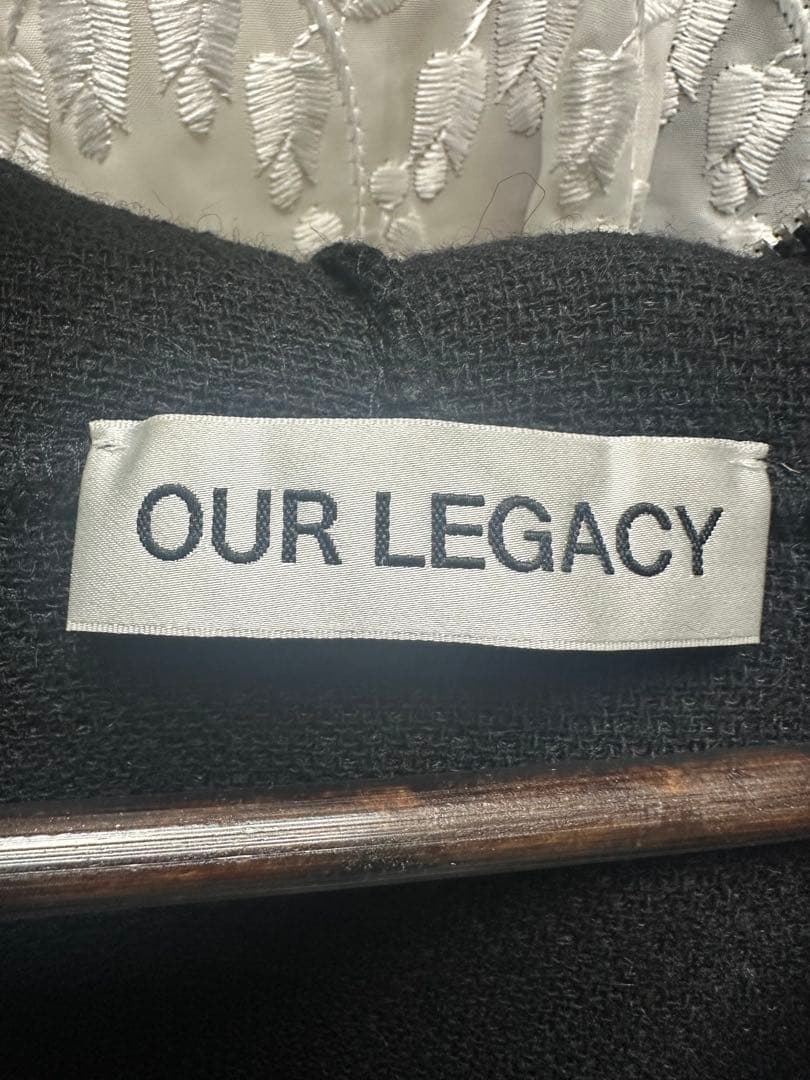 トップス OUR LEGACY FULL ZIPHOODBlack Hairy Wool