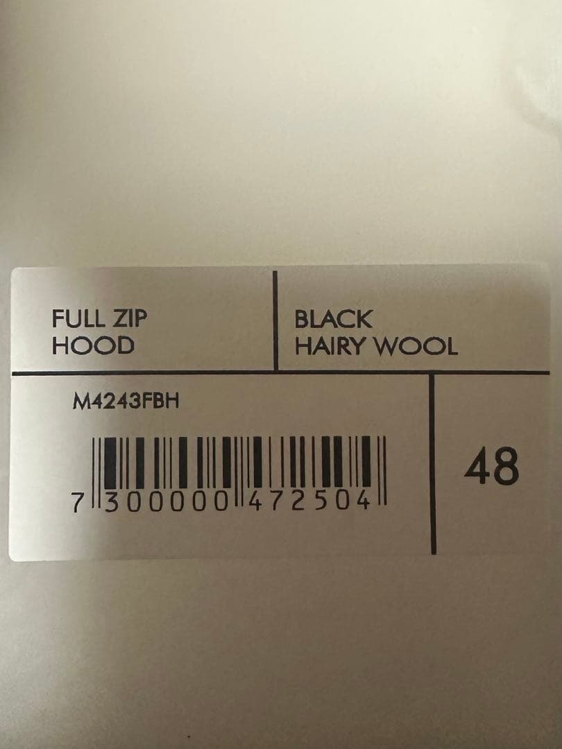 トップス OUR LEGACY FULL ZIPHOODBlack Hairy Wool