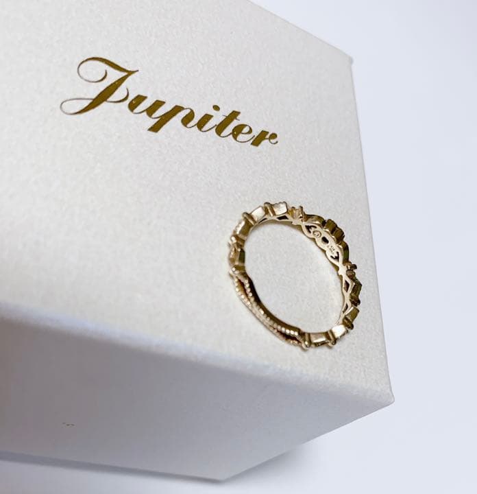 【専用】jupiter ダイヤモンド ハート デザインリング ゴールド K10